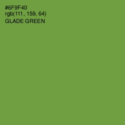 #6F9F40 - Glade Green Color Image